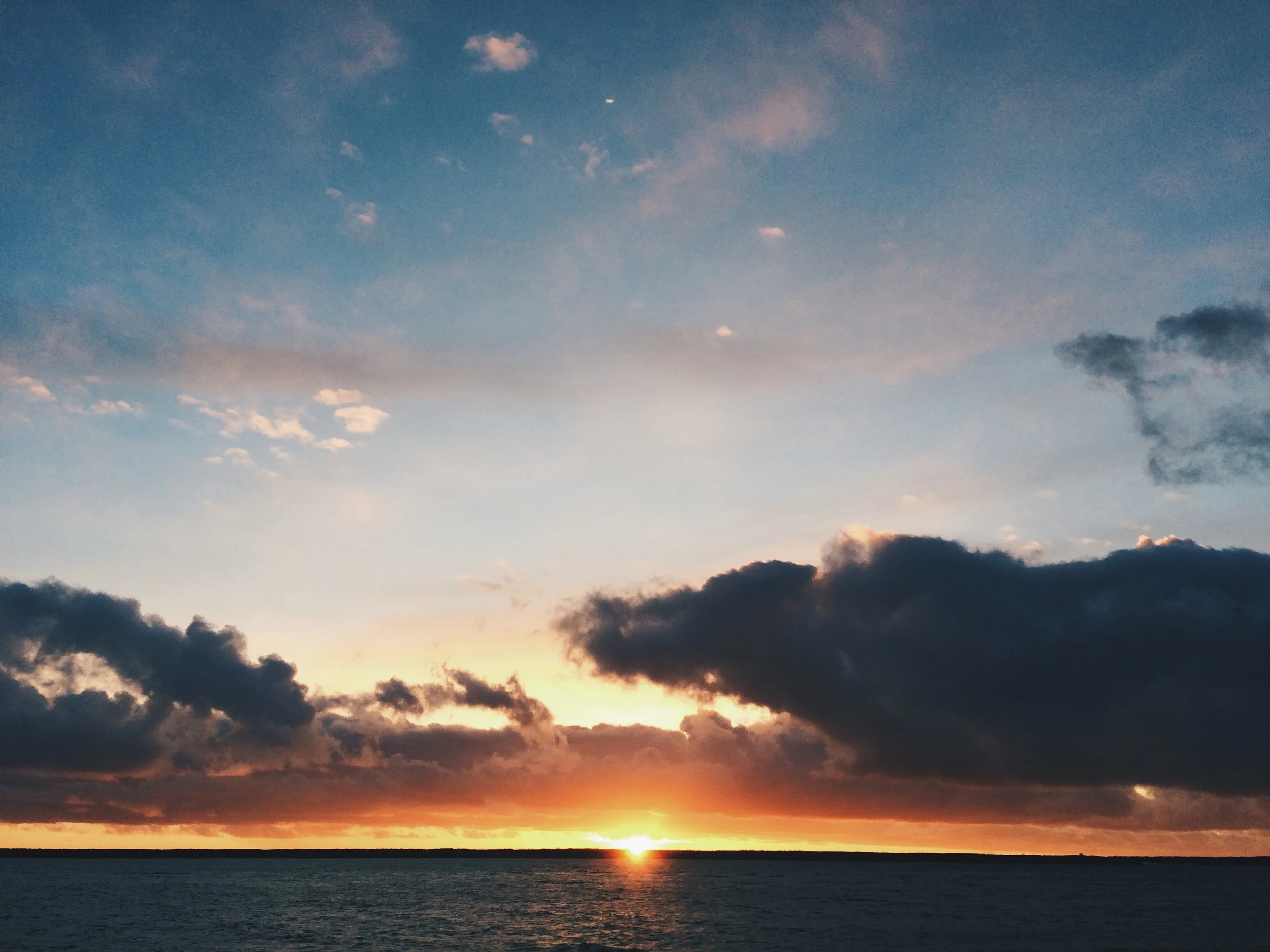 Winter sunset in Laulasmaa, Estonia