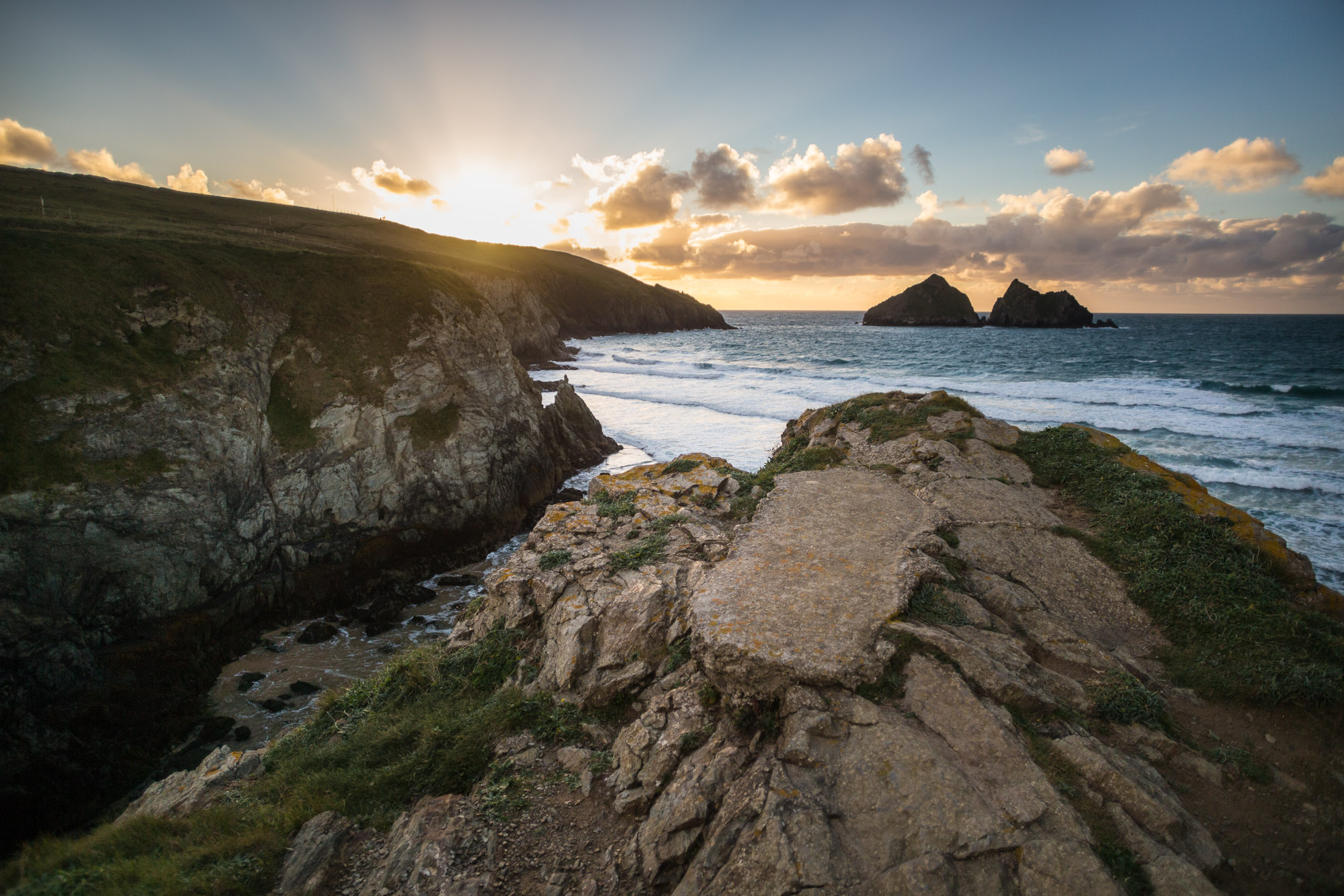 Sunset in Cornwall, UK