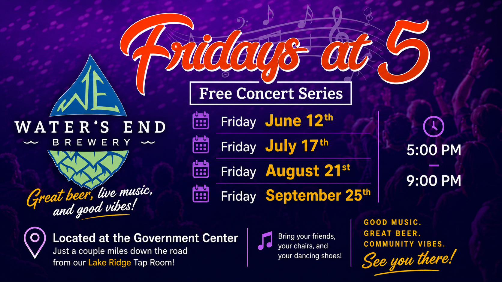 Fridays @ Five - Prince William Co Government Center