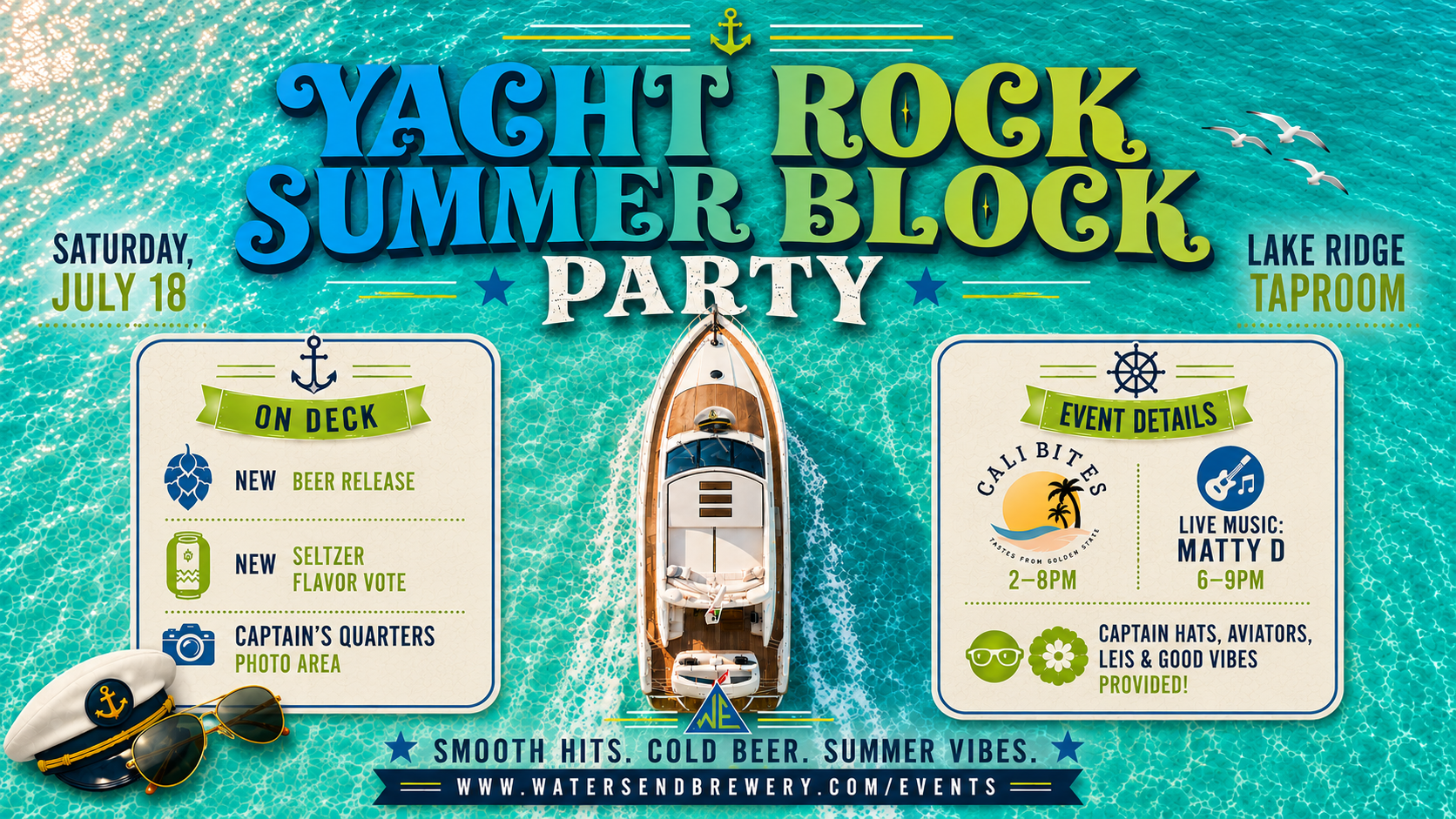 🌴⚓ YACHT ROCK SUMMER BLOCK PARTY ⚓🌴