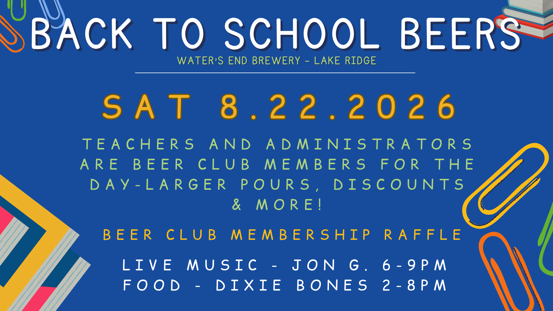 Back to School Beers!