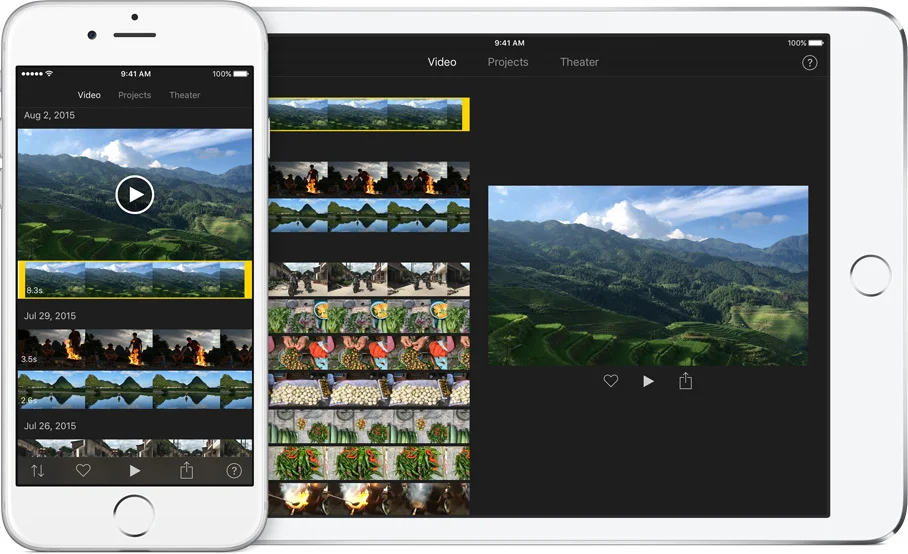 iMovie kan bruges både på iPhone og iPad