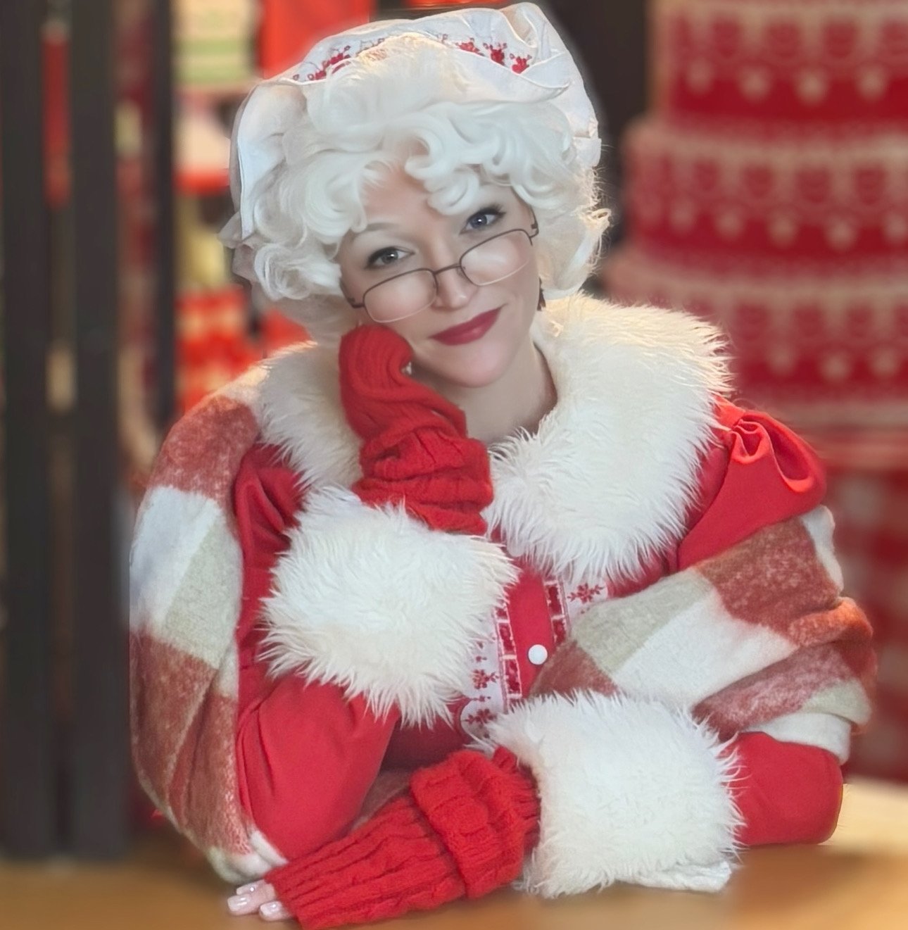 holiday characters dress up Christmas Light Bow Coquette main image 1
