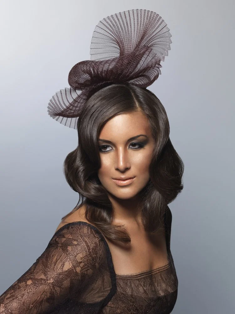 Seashell Fascinator by Jasmin Zorlu, photo by Tony Maesto for Hatwalk Calendar, 2008