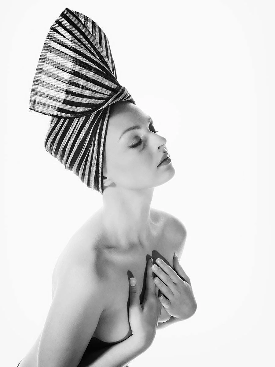 Mitre Visor in Striped Buntal, photo by Rudi Amedeus