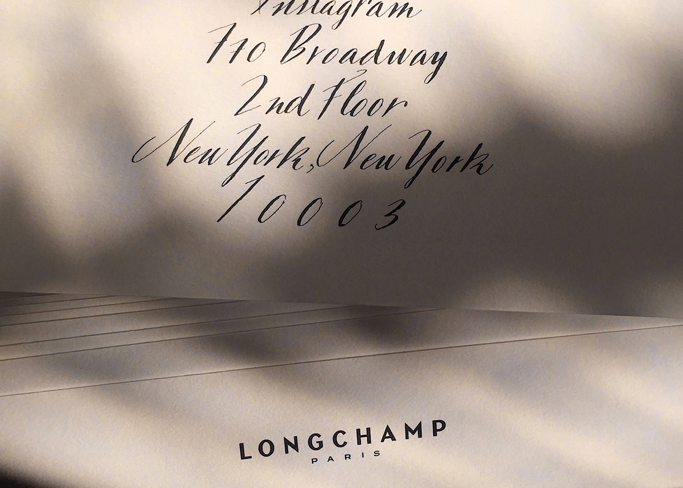 Calligraphy for Longchamp Event