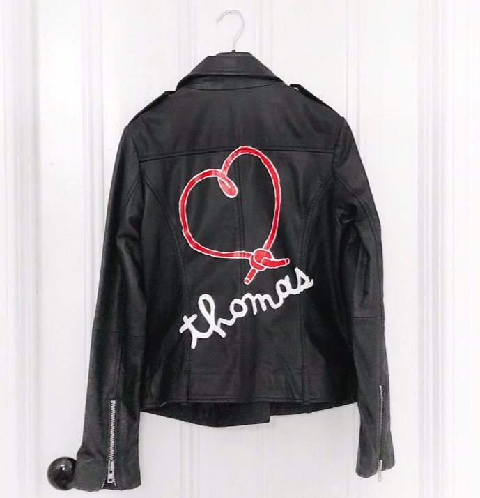 Hand Painted Leather Jacket