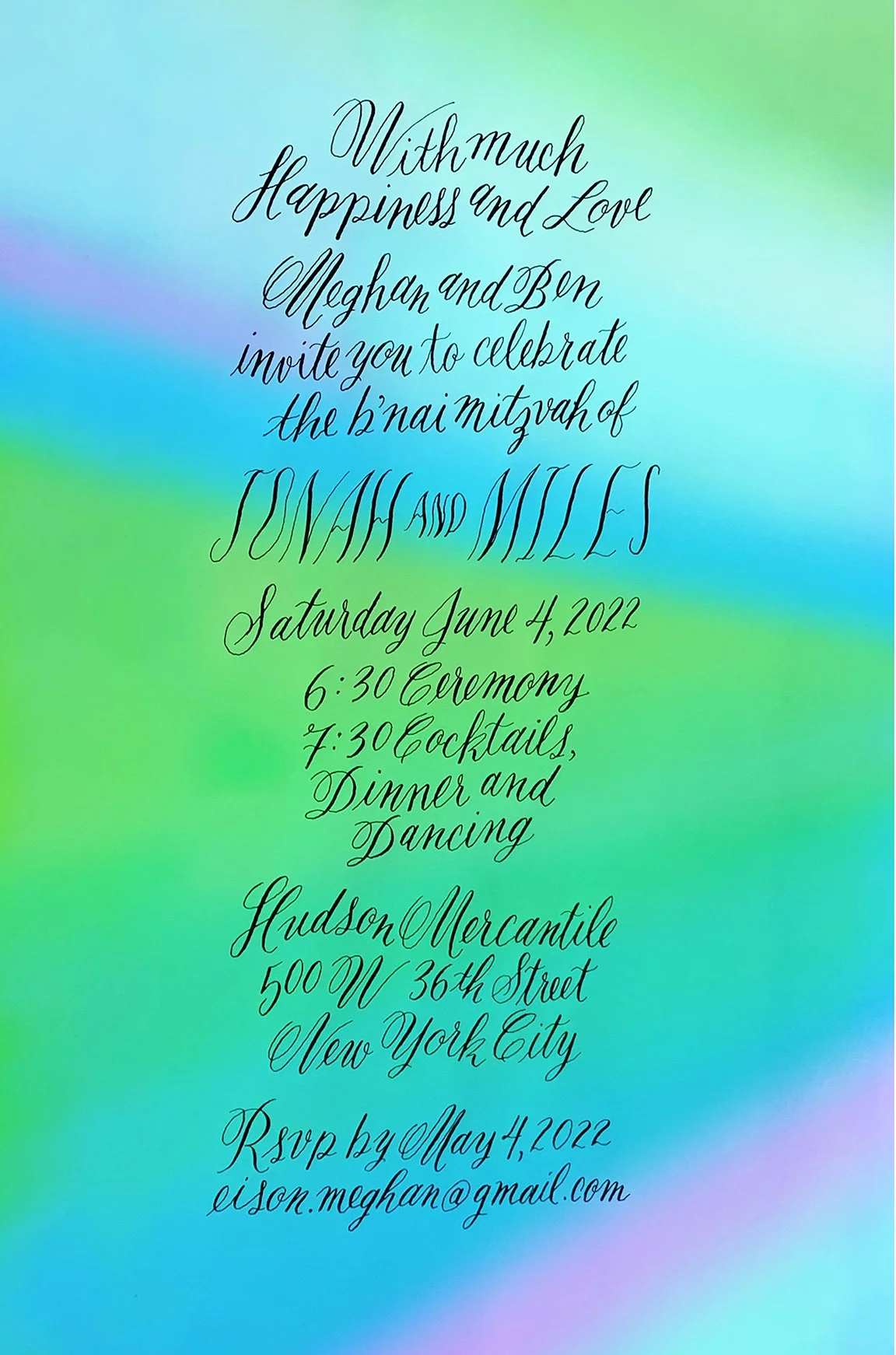 Calligraphy Invitation