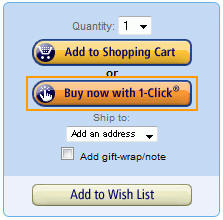 Amazon's workaround for the Peak-End problem - the Buy Now with 1-Click button - making the End as quick and painless as possible.