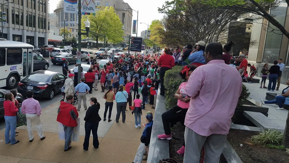 Historic protest on City Hall (April 11, 2016) Photo: KT Eut's Facebook post 
