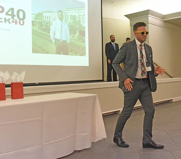 Receiving the Top 40 award in style (September 26, 2016) Photo: Scott Elmquist 