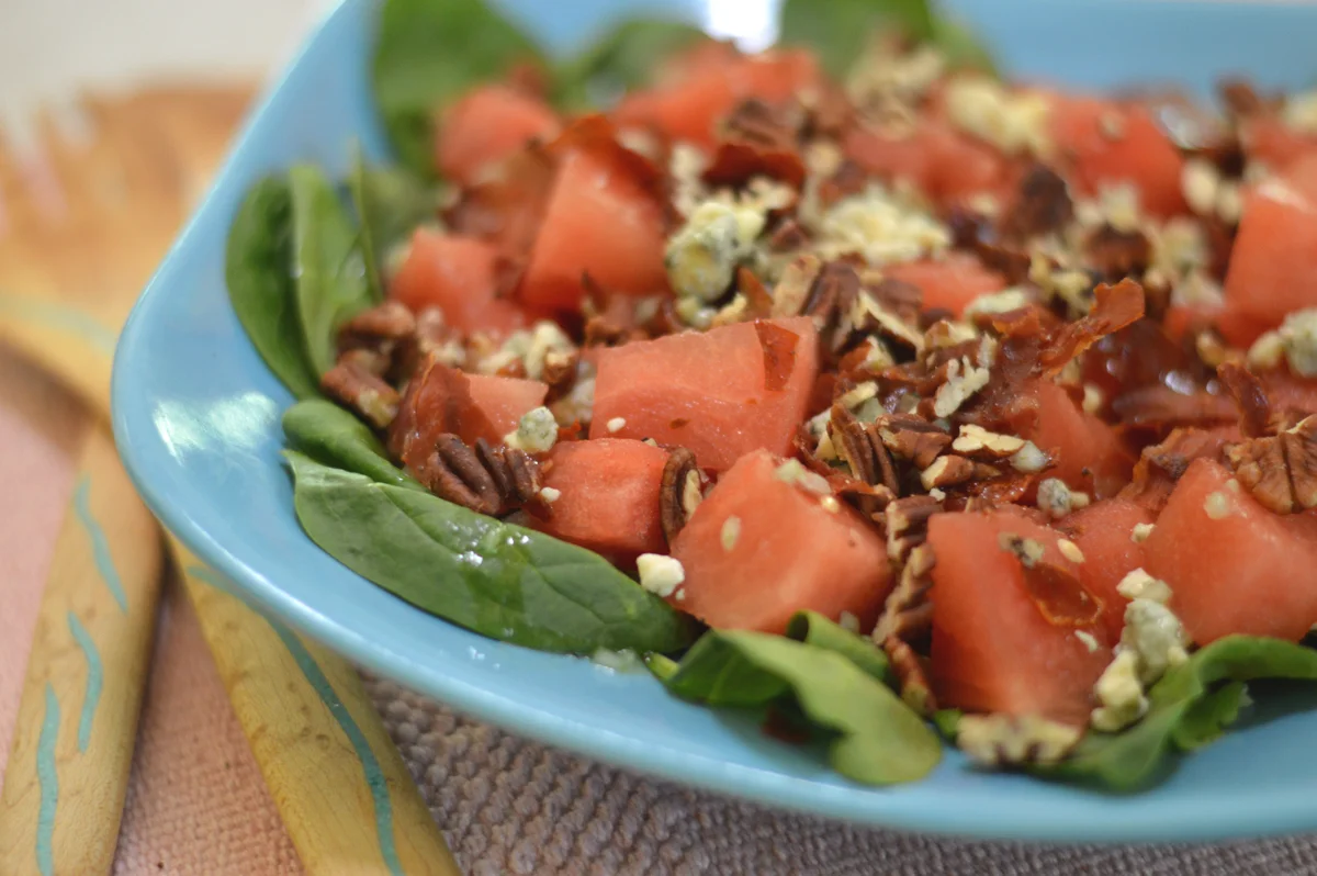 Watermelon & Gorgonzola Salad