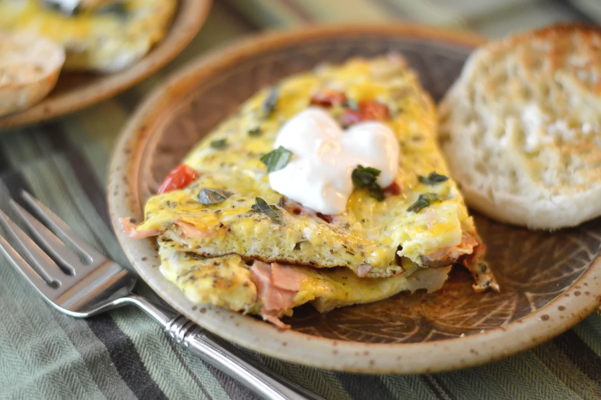Ham & Three-Cheese Frittata