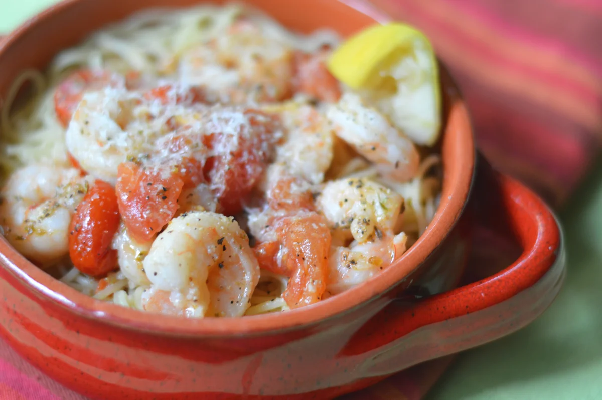 Shrimp Pomodoro Pasta Bowls