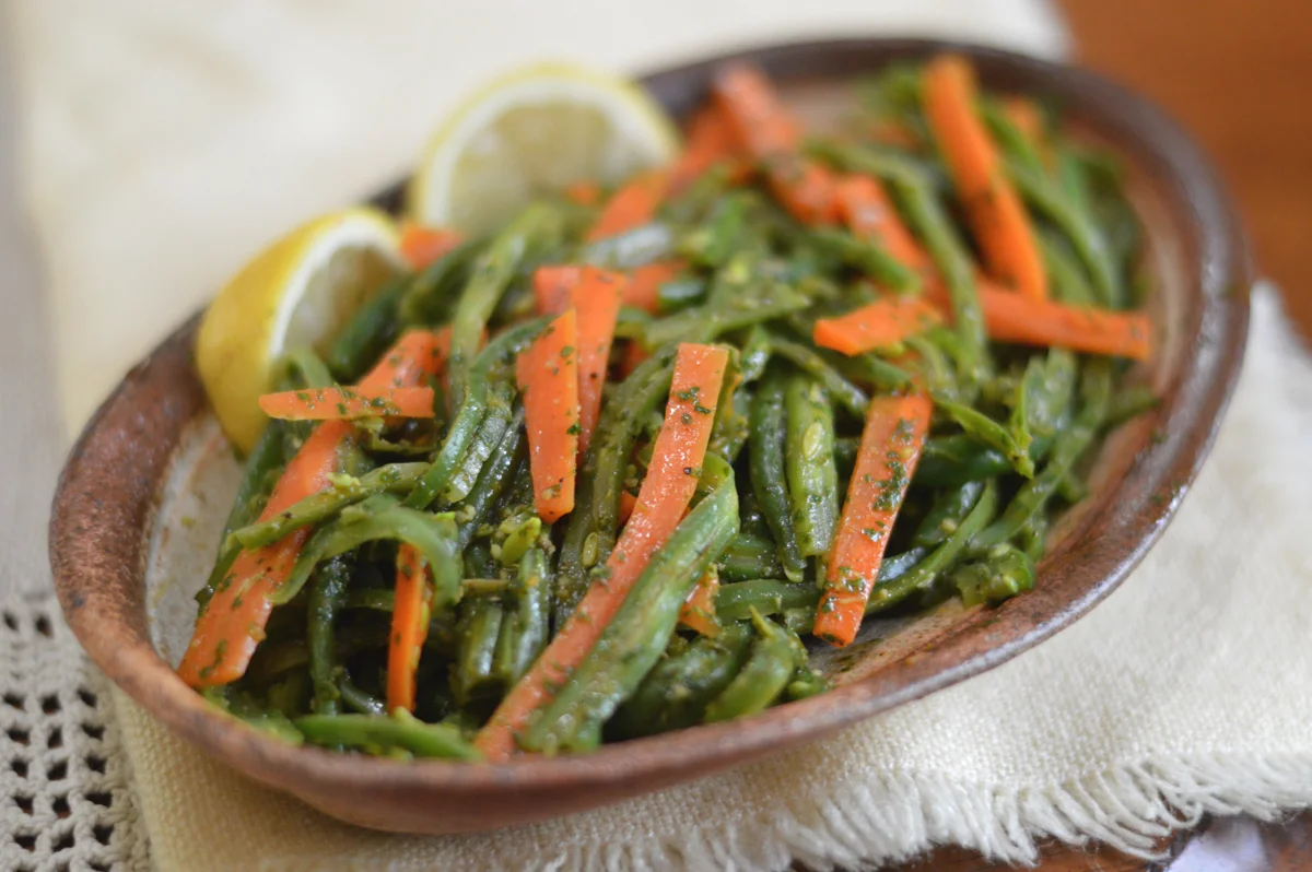 Chermoula Green Beans & Carrots