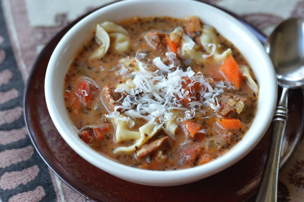 Sausage & Tortellini Soup