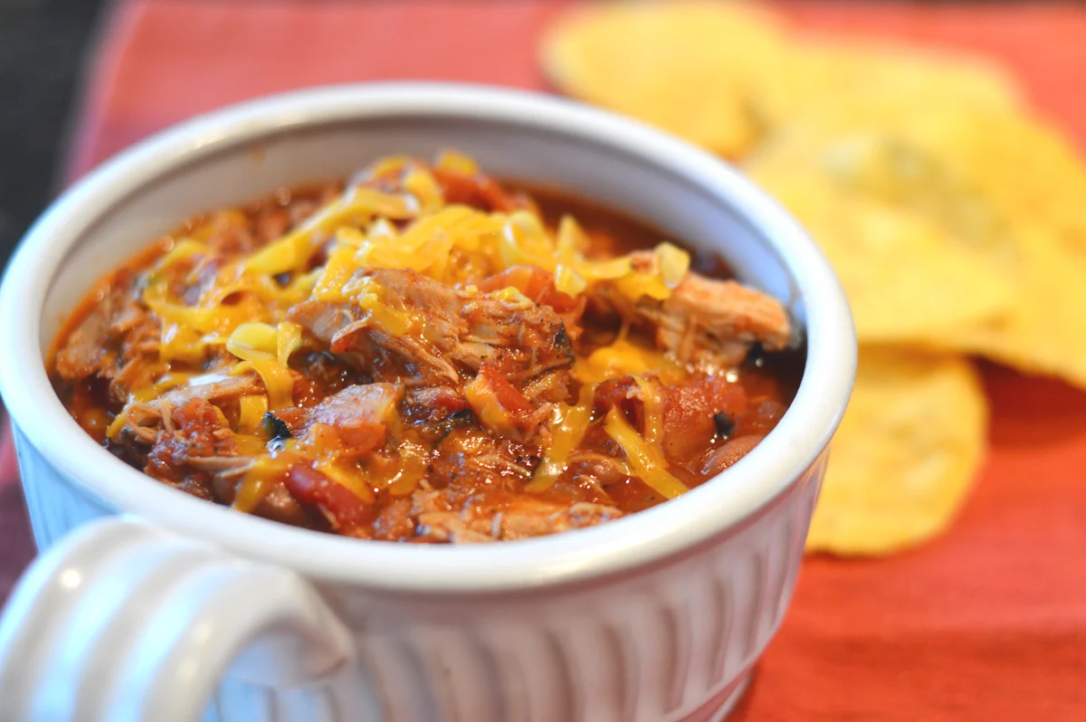 Skillet Pulled Pork Chili