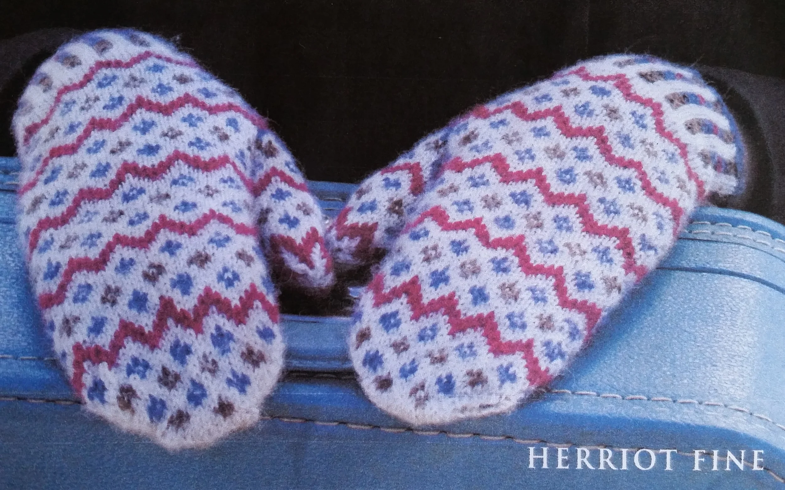 Color Work Mittens with Lee