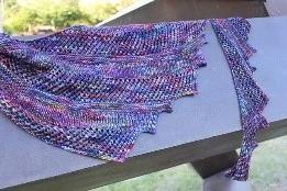 Brickless Shawlette with Margot