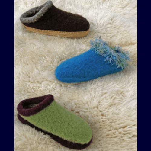 Felted Slipper Clogs with Shelley