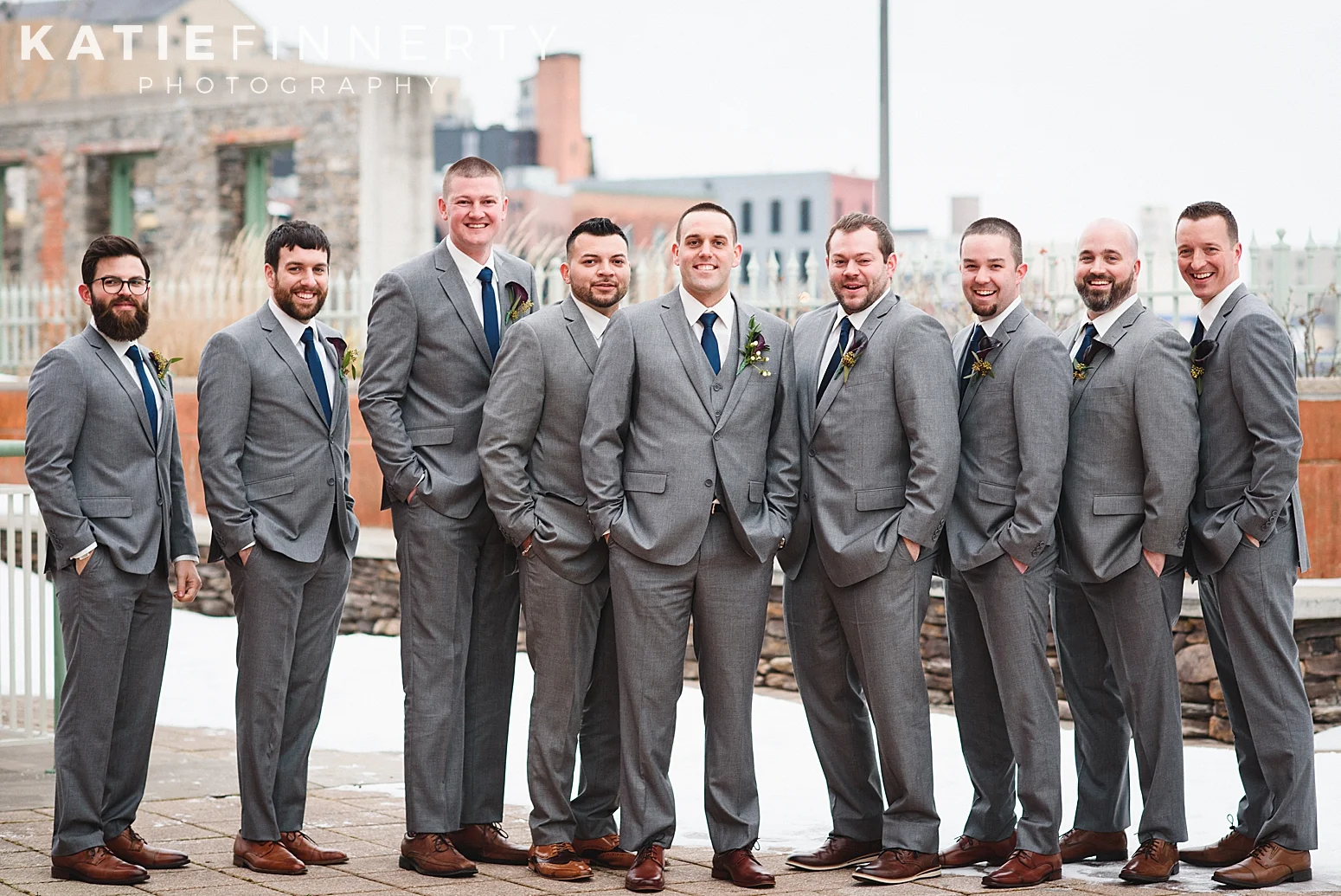 wintergarden by monroe's rochester winter wedding emily + justin