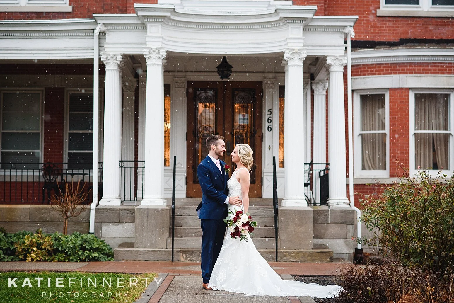 rochester intimate winter wedding: chelsea + pat