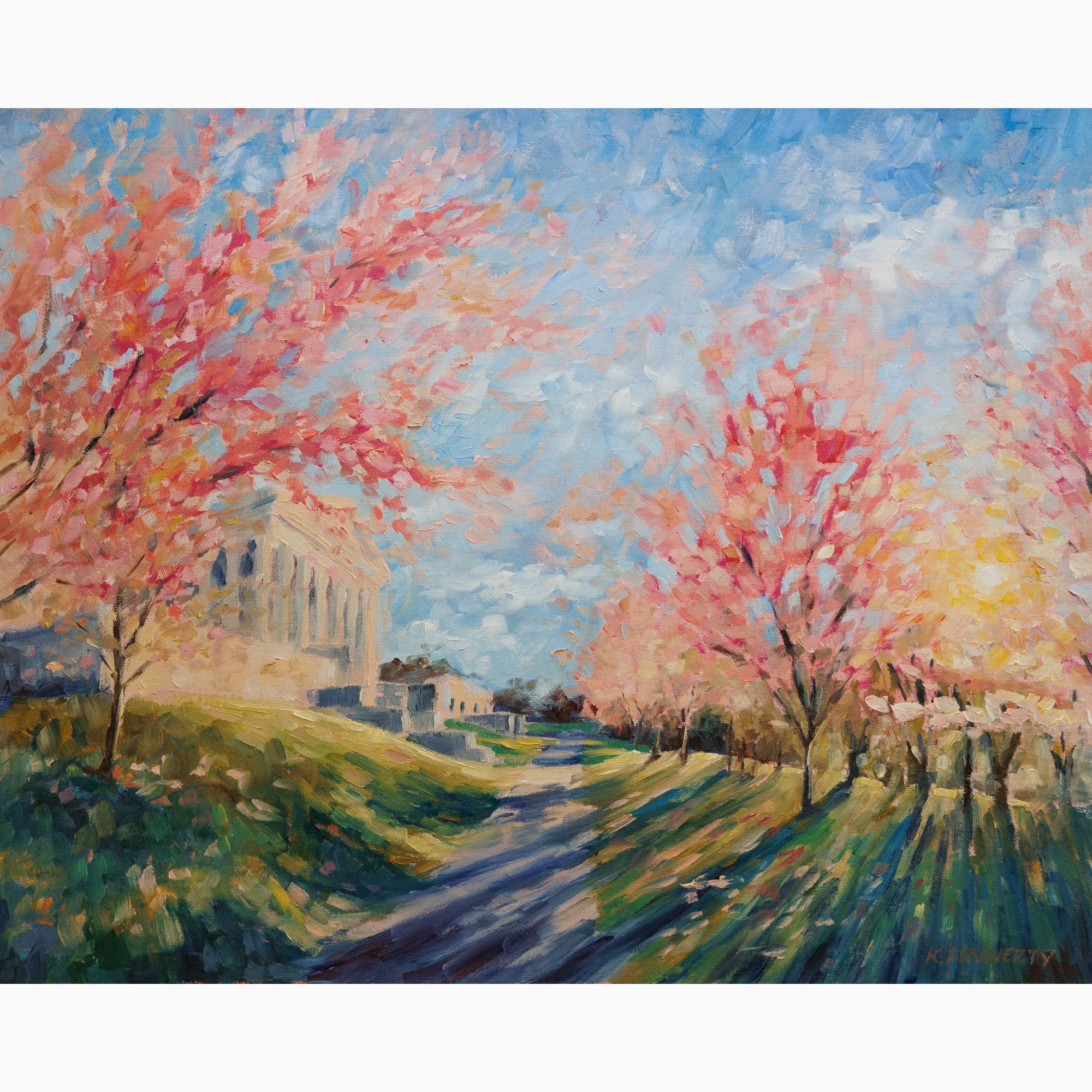 "Cherry Blossom Sunrise III" Print