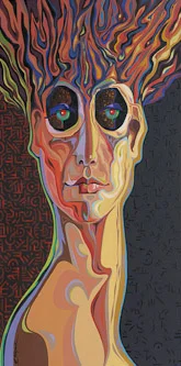  Acrylic on canvas. 