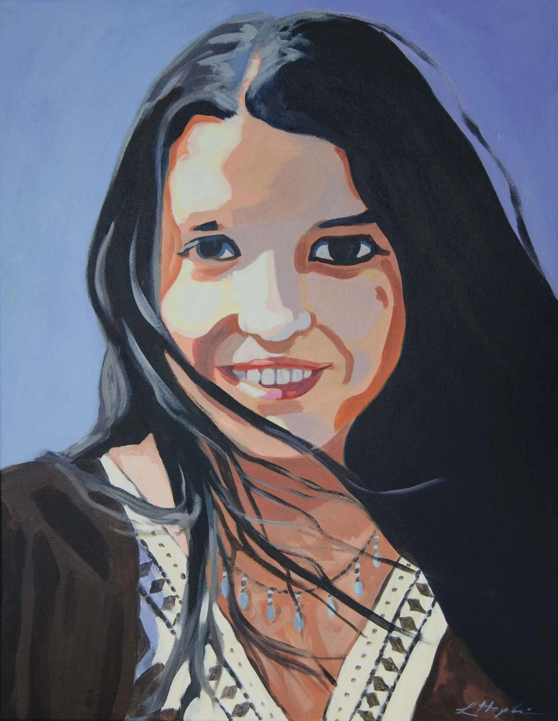  Acrylic on canvas. 