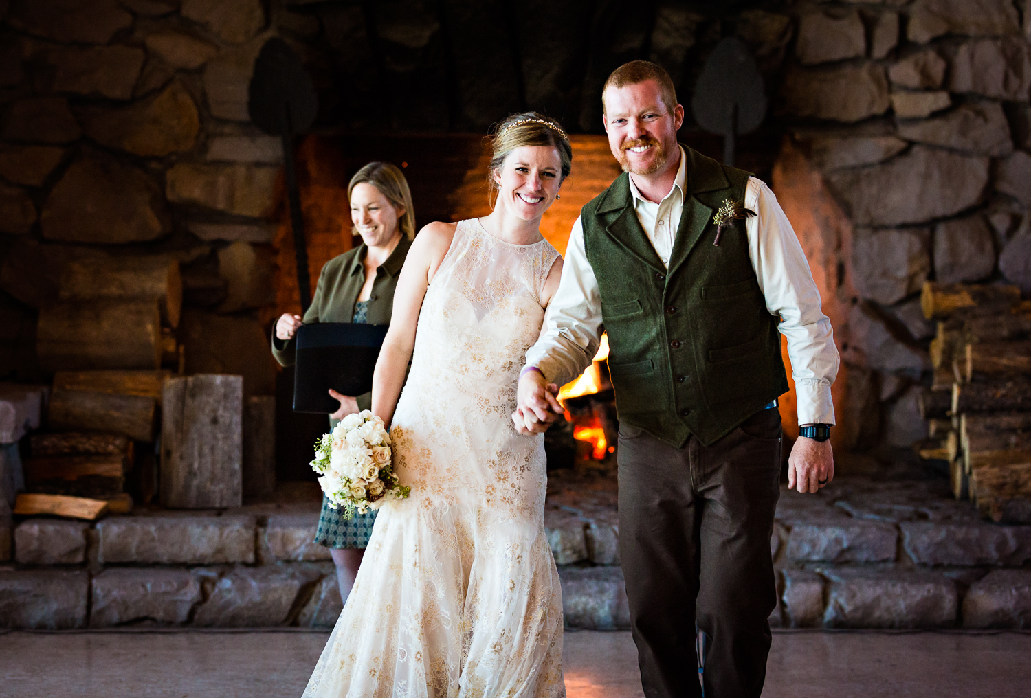 Yellowstone Wedding Becky Brockie Photography Ceremony Exit