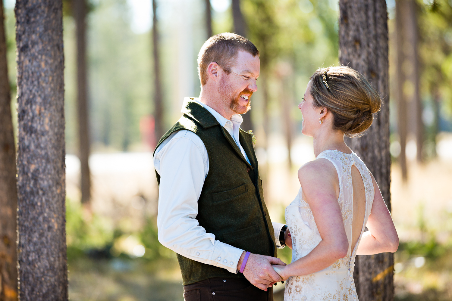 Yellowstone Wedding Becky Brockie Photography First Look