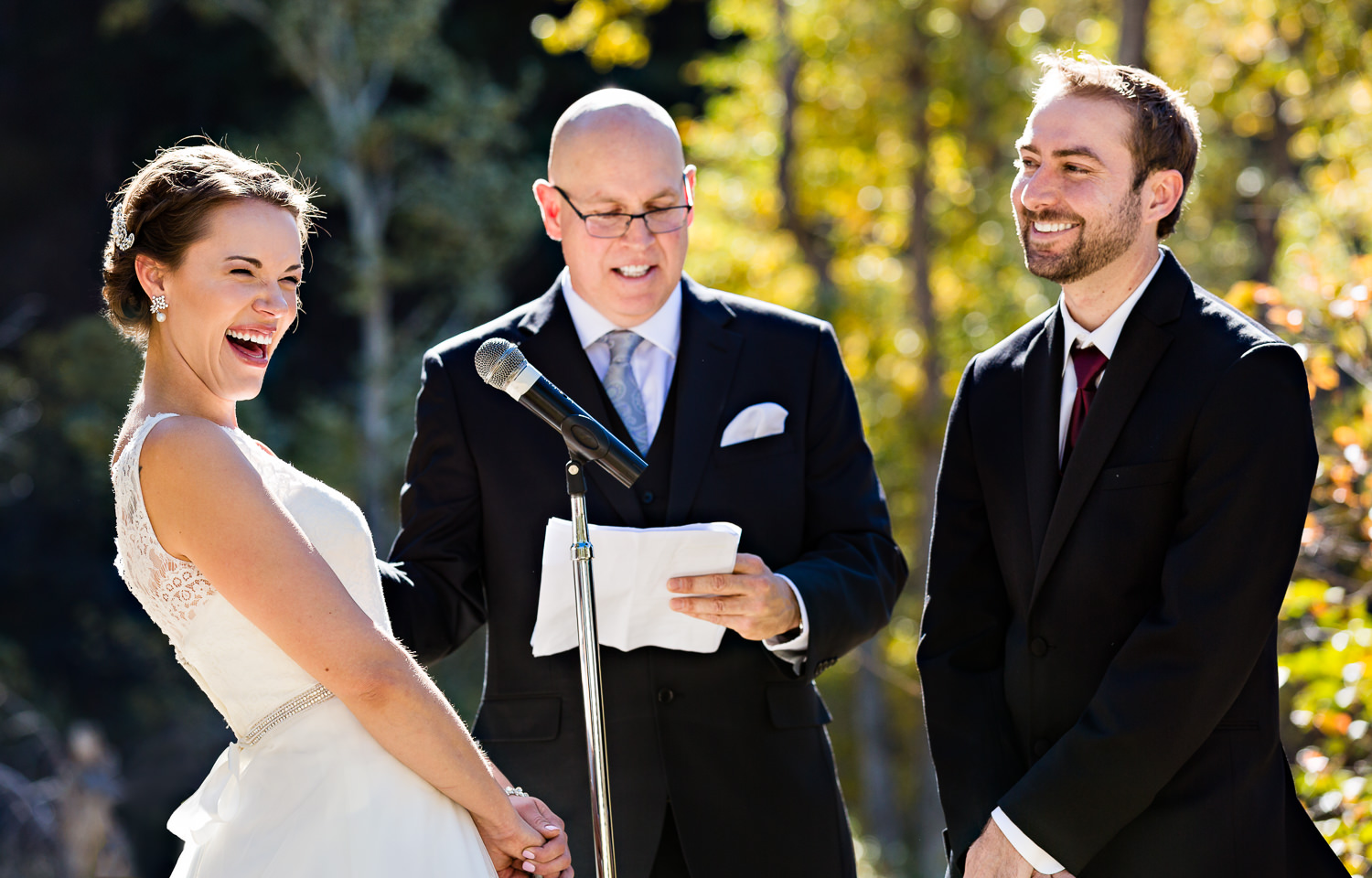  Seconds later, Meghan's tears turned to laughter while exchanging vows as she forgot "a really long line." 