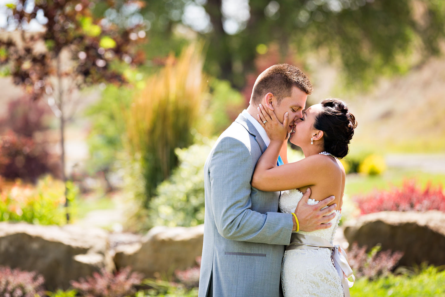 billings-montana-chanceys-wedding-first-look-bride-groom-kiss.jpg