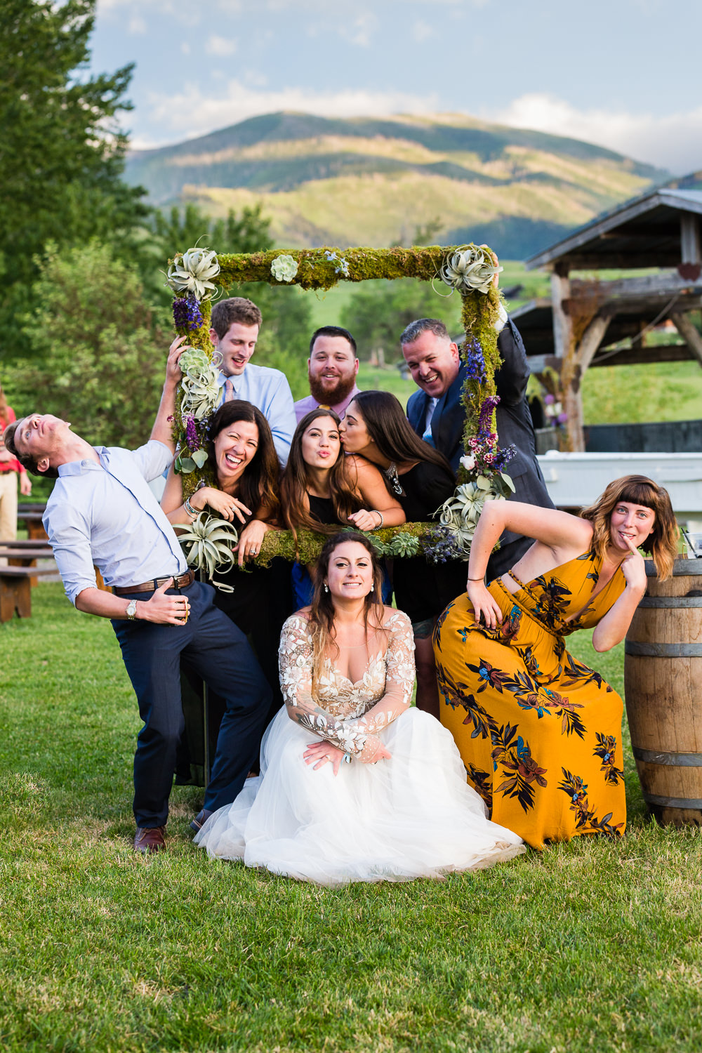 bozeman-hart-ranch-wedding-friends-pose-with-bride.jpg