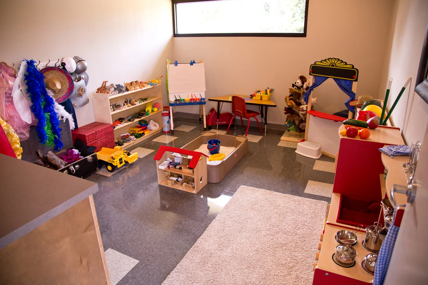 One of the play therapy suites at JBU's CARE Clinic 
