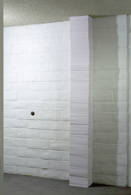 Supply (detail, paper stack)