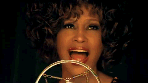 Praise God! Hallelujah! Sing it, Whitney.