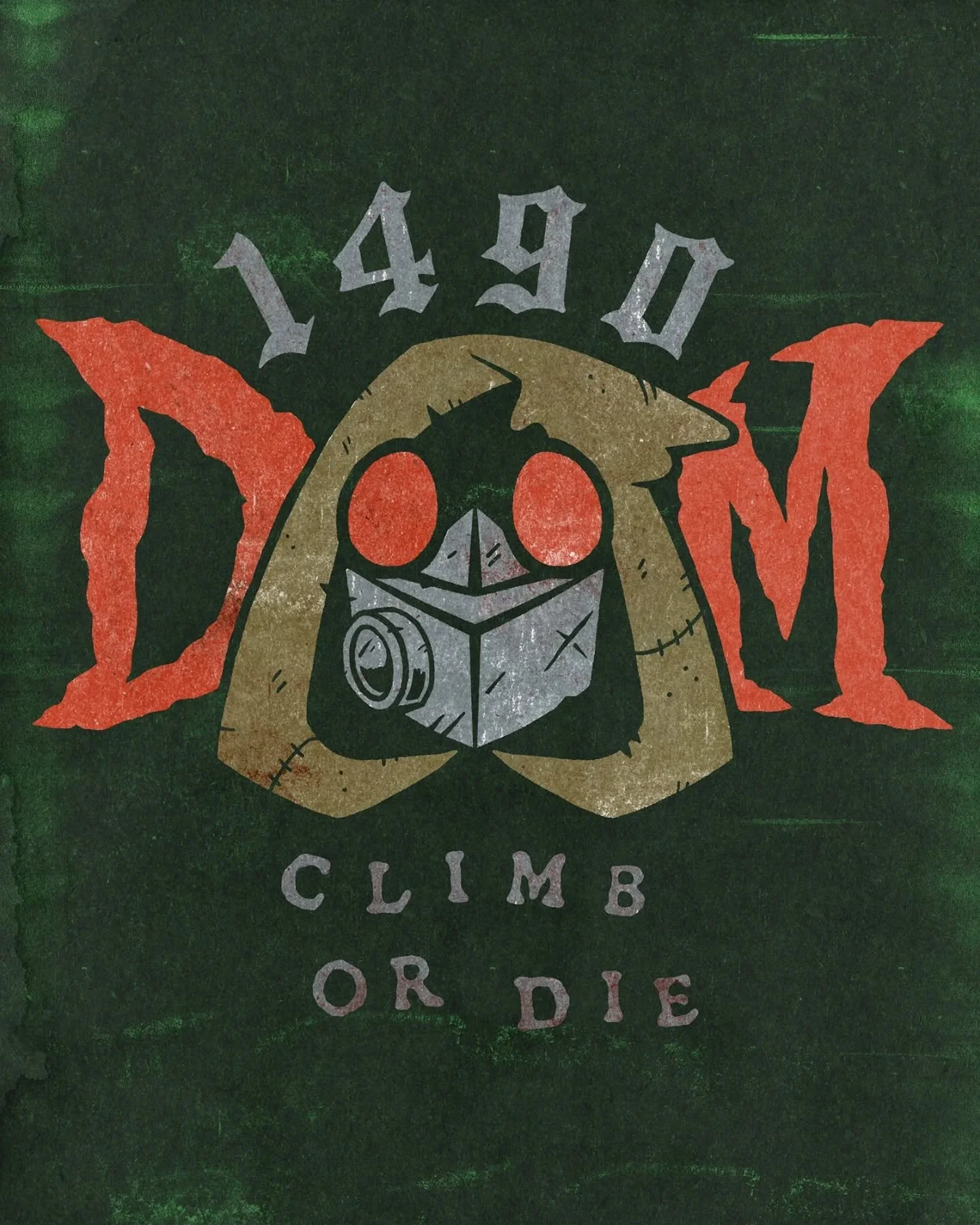 As the creeping death rises your options are simple, you either climb or you die. 

The @1490doom @buergames obsession continues. 
All drawn with @retrosupply brushes. 

#AdamHansonCo #1490doom #ttrpg #grimdark #retrosupply