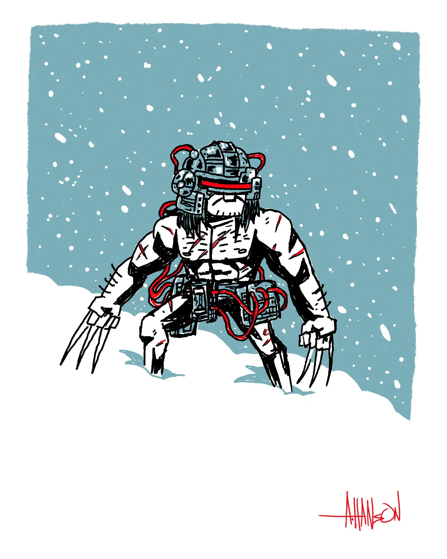 it's WEAPON X, bub!

Rediscovered this Weapon X/Wolverine/Logan sketch I did two years and just really loved the energy of it. So I threw a quick background on it, and now it lives here, for your viewing pleasure.

#wolverine #xmen #characterdesign #