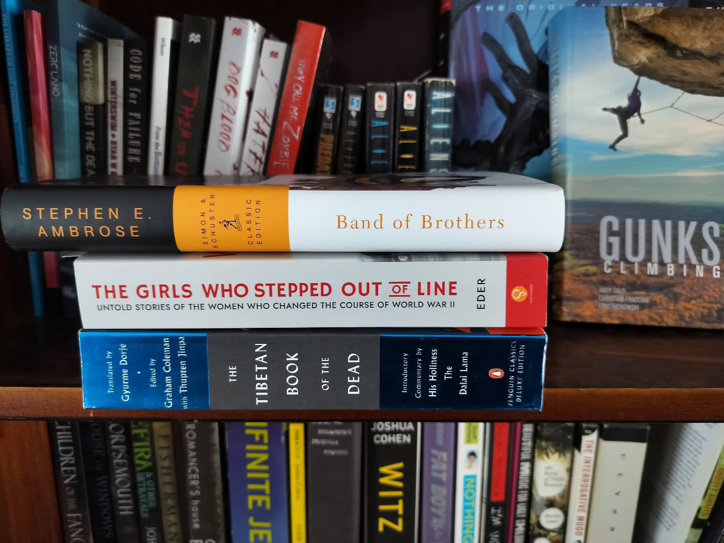 Just a bit of light reading I have lined up.

Actually finished Band of Brothers this morning.

What are YOU reading?

#reading #amreading #bookshelf #nonfictionbooks #toread