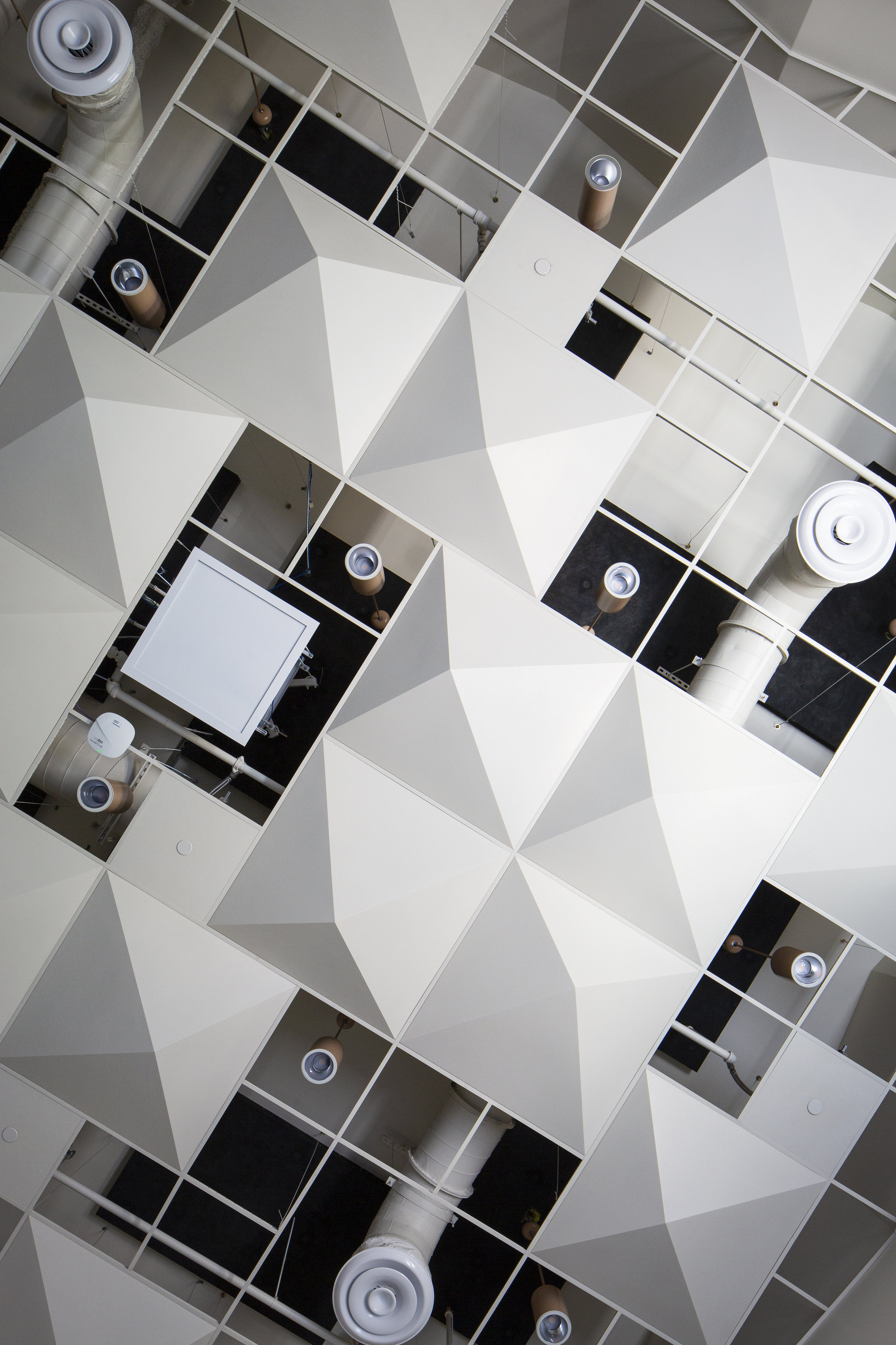 Prince George’s Community College, Performing Arts Center in Largo, MD. Architectural photograph of academic spaces and theater spaces. Melissa Newman.