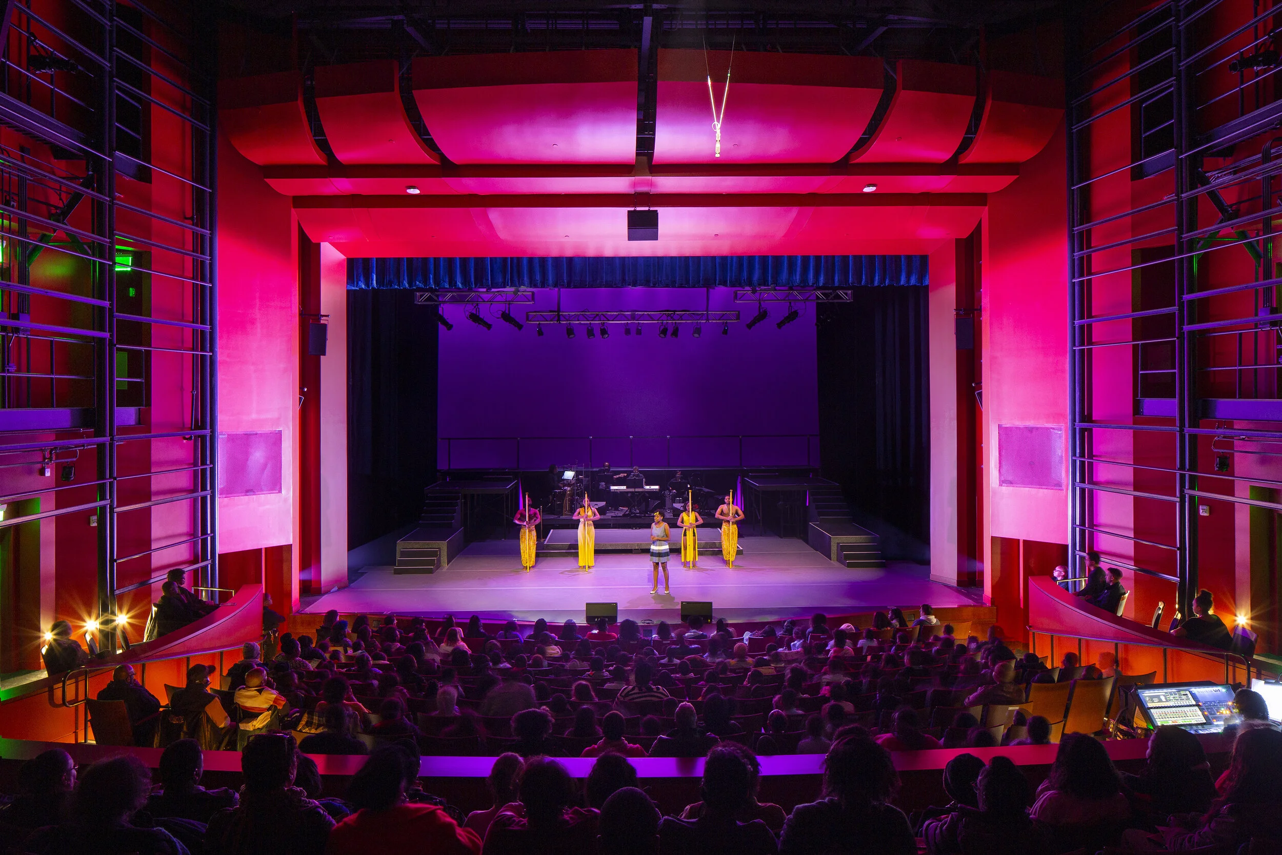 Prince George’s Community College - Center for Performing Arts. Architectural photography by Melissa Newman. Maryland based architectural photographer. Performance piece: The Wiz