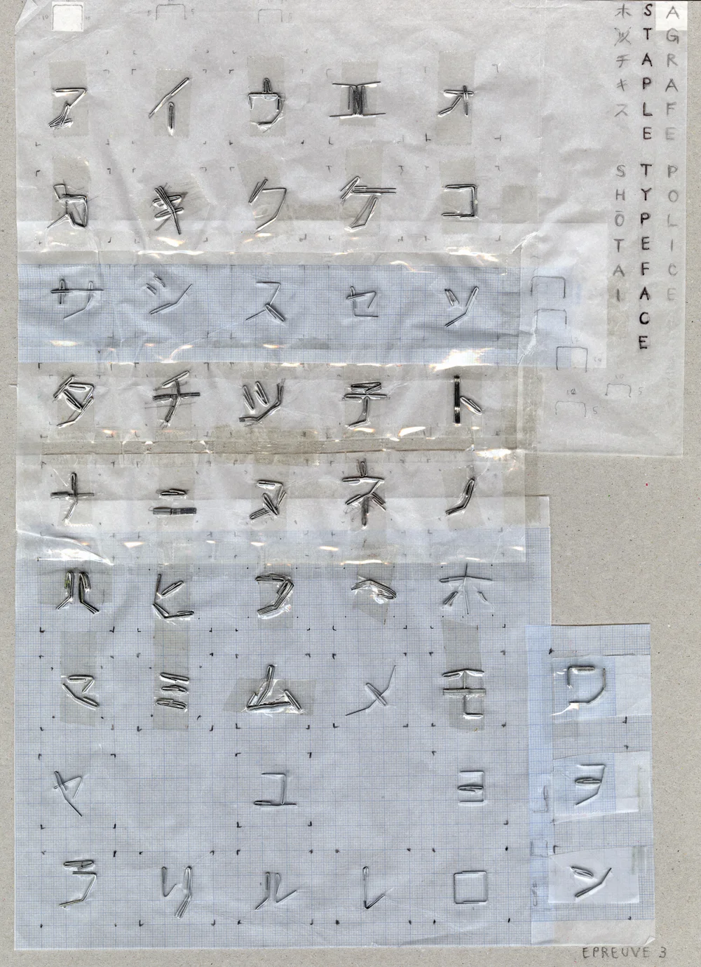 46 Katakana Staple letters