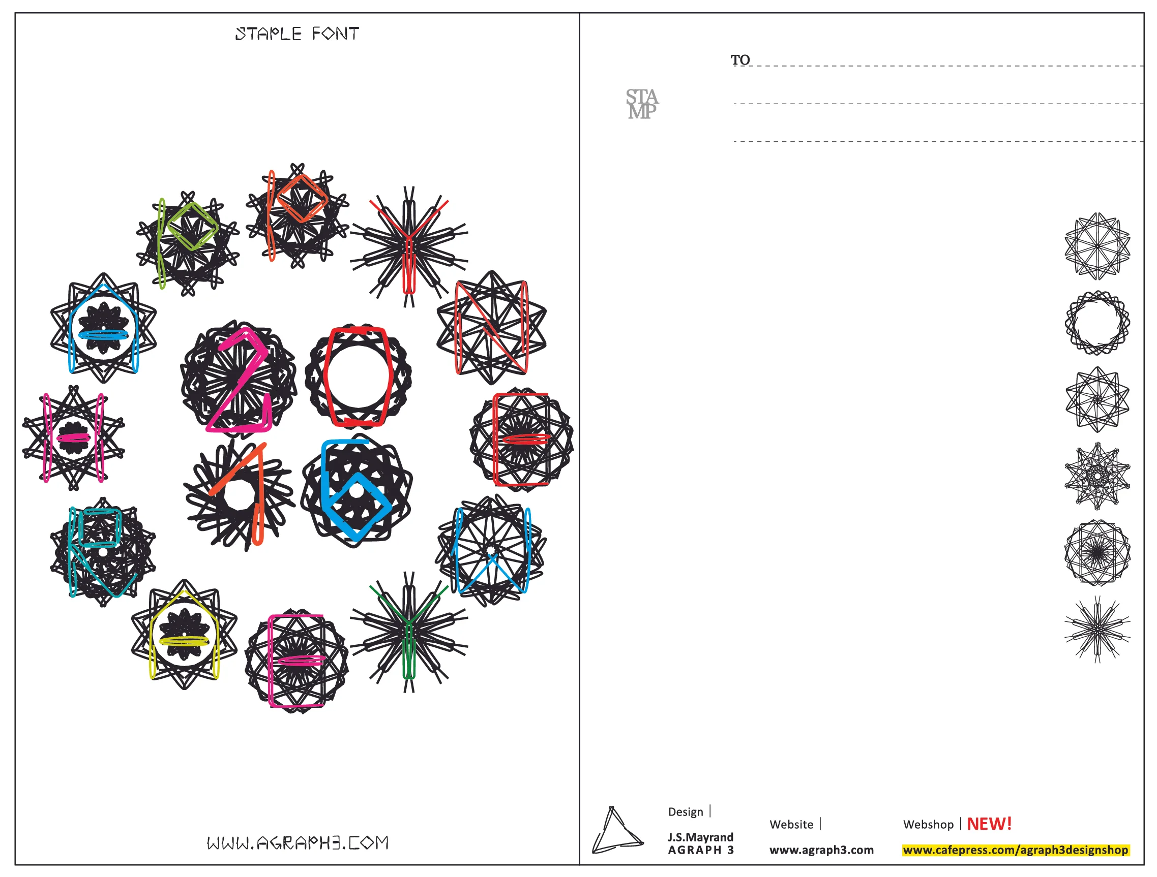Postcard size - English version