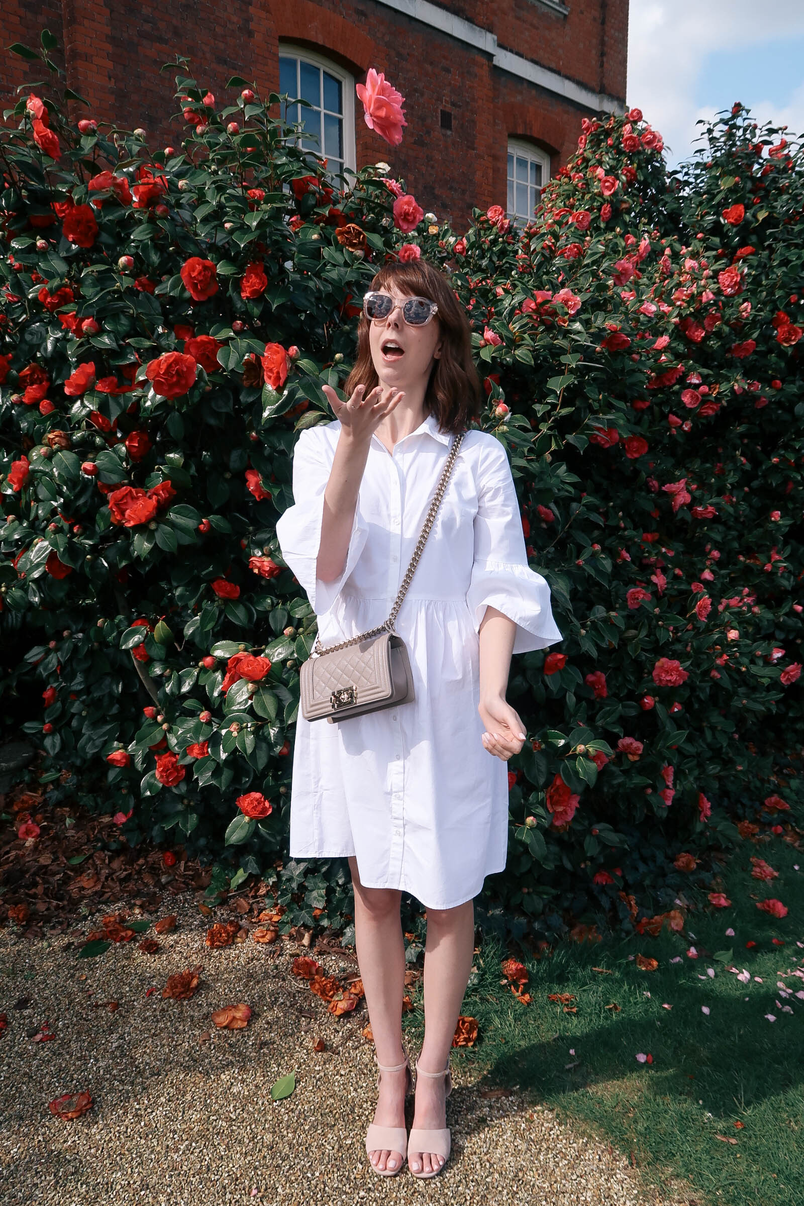 New Look dress, Chanel boy bag, Boden sandals | Greenwich Strolls | Sundays and Somedays