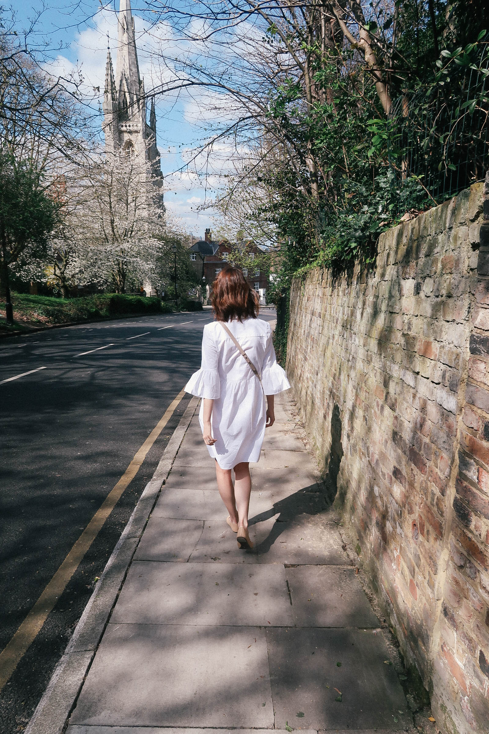 New Look bell sleeve cotton dress via ASOS | Greenwich Strolls | Sundays and Somedays