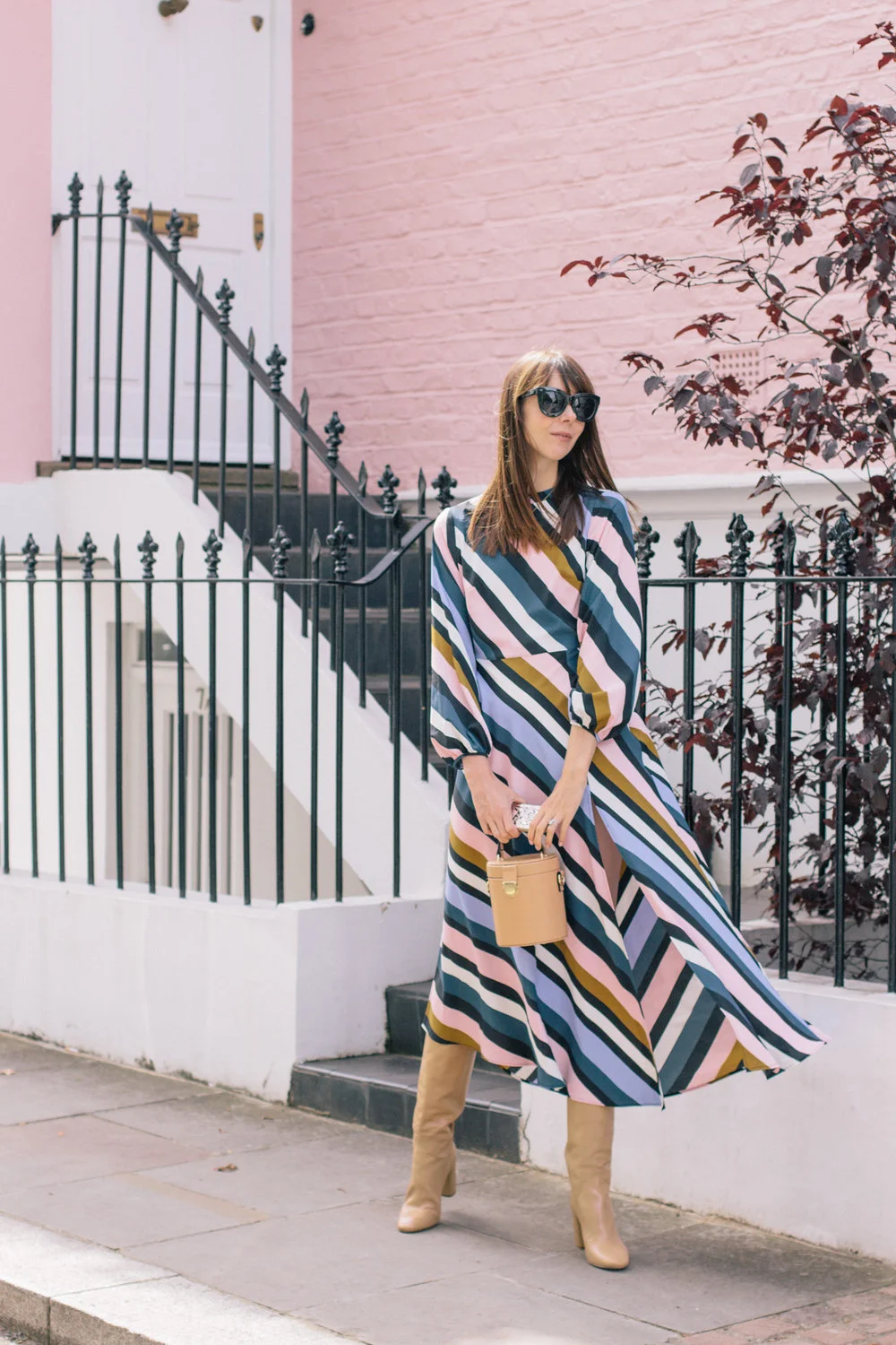 topshop yellow stripe dress
