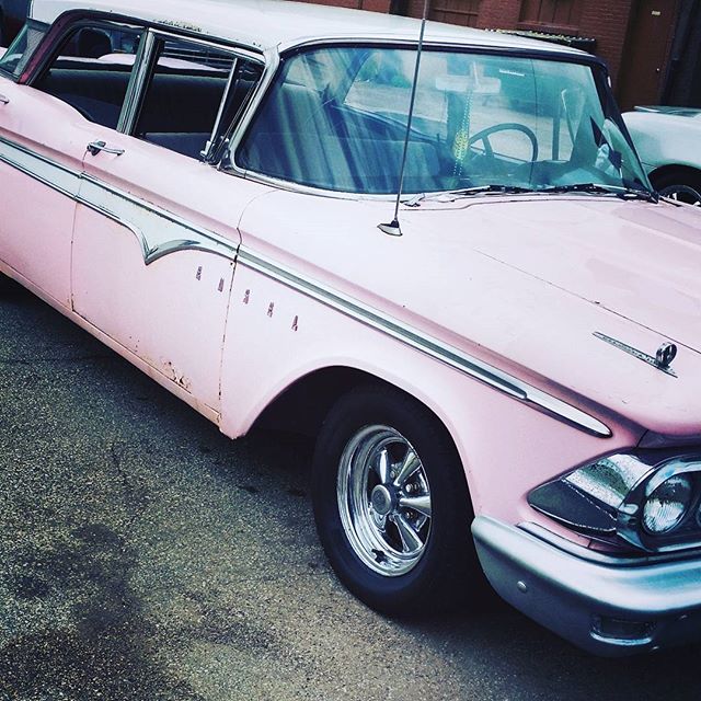 Rama Lama Ding Dong
#doowop
#edsel #ford #vintagecar #antique #the50s #rust #pinkcar #pink  #oldmoney #oldsteel #daughtersofthemill