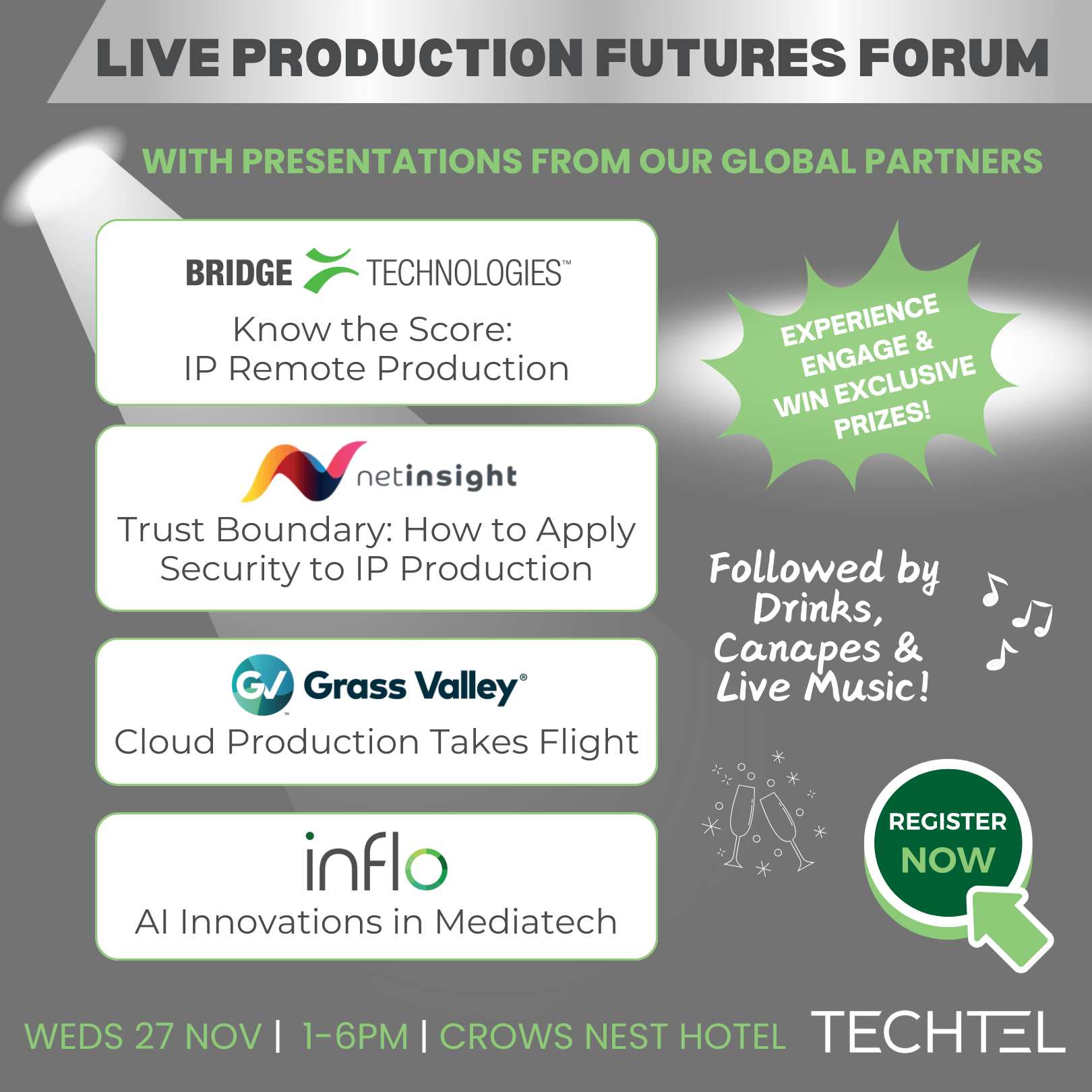 Join Techtel’s Live Production Futures Forum – Secure Your Spot Today!