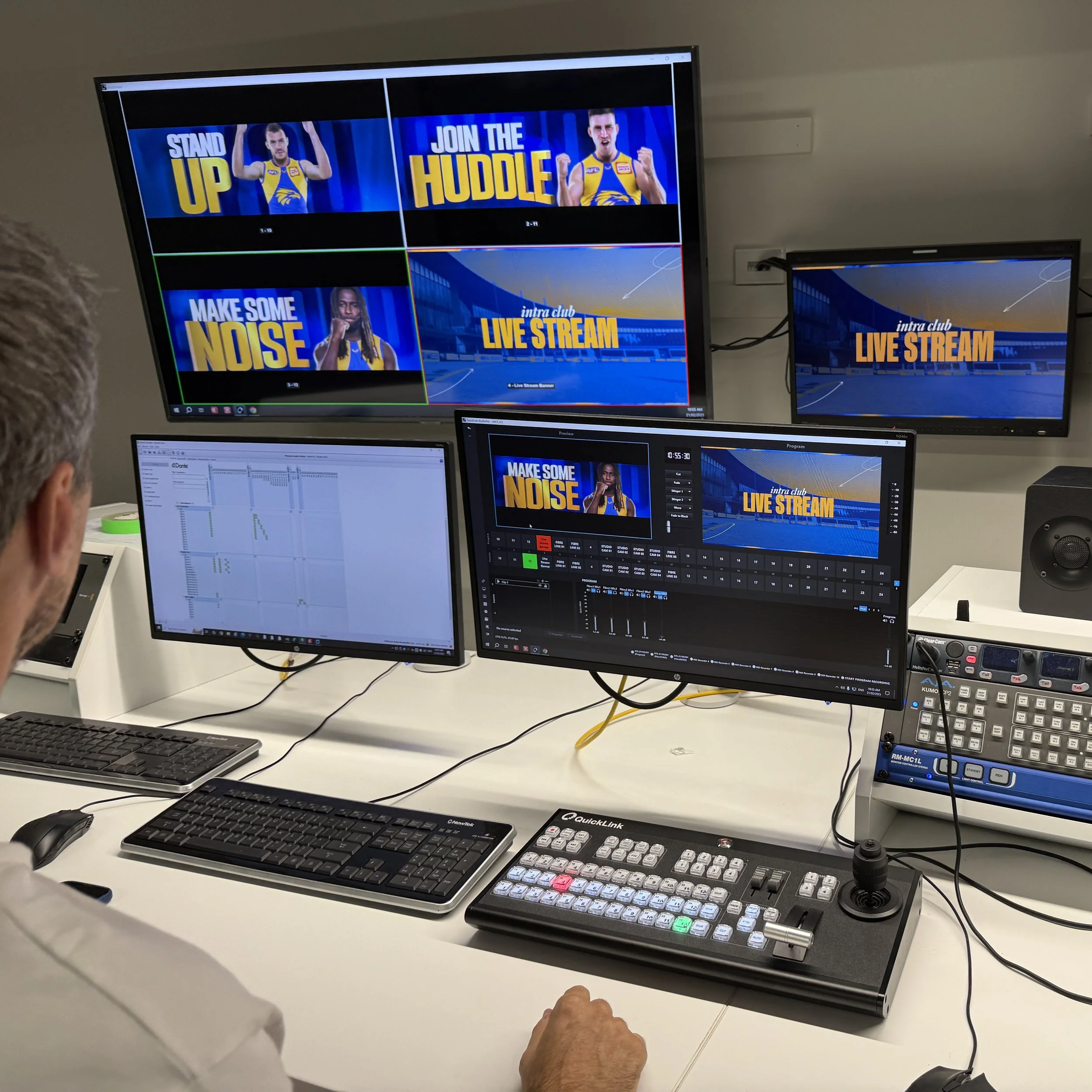 Techtel Enhances West Coast Eagles’ Remote Production and Streaming Capabilities with QuickLink Studio Pro